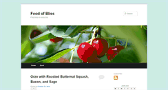 Desktop Screenshot of foodofbliss.com