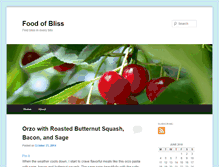 Tablet Screenshot of foodofbliss.com